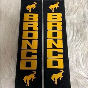Bronco seatbelt covers